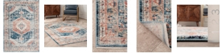 nuLoom Delicate Derya Persian Vintage-Inspired Blue 4' x 6' Area Rug